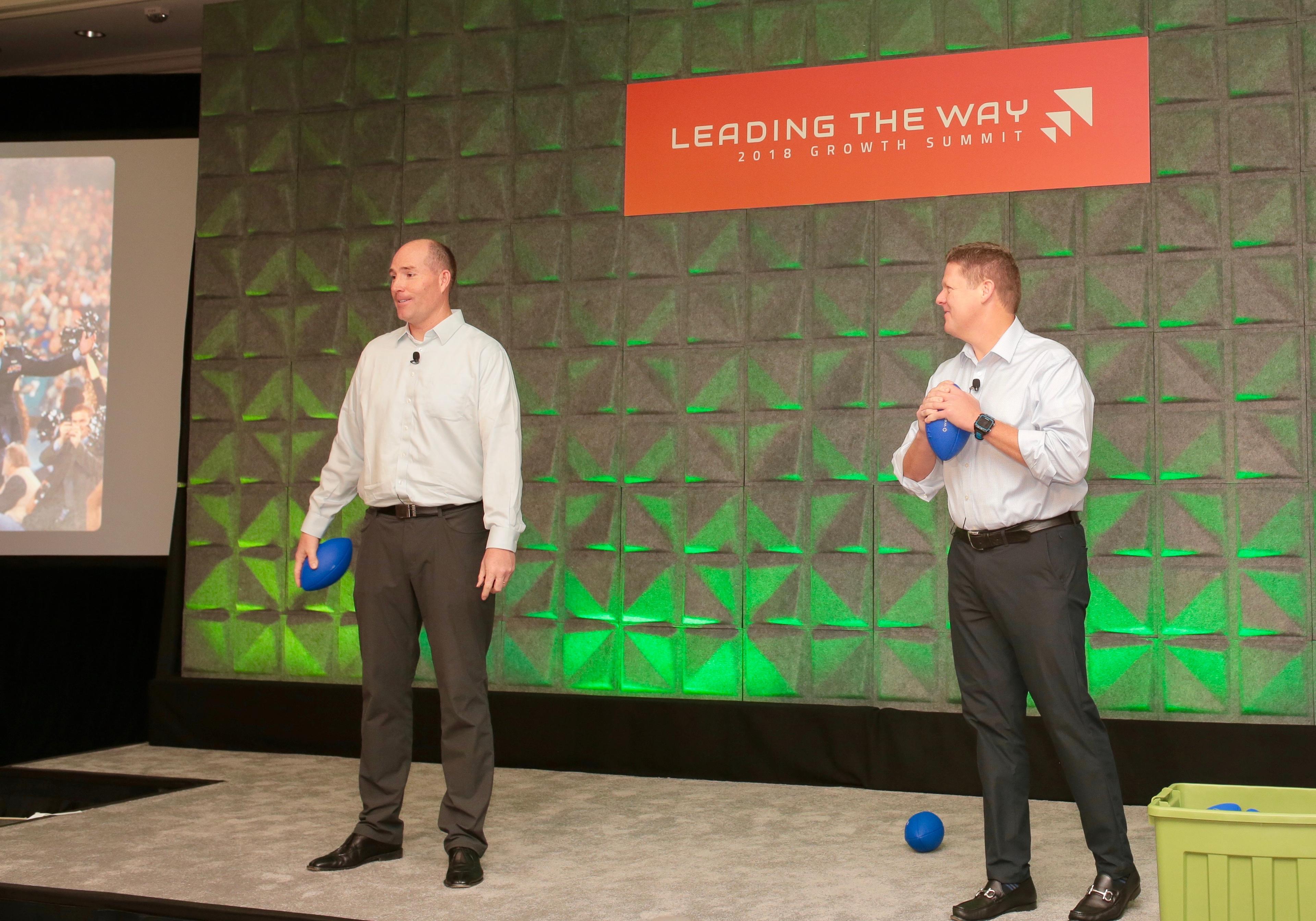 Chad having fun with the crowd