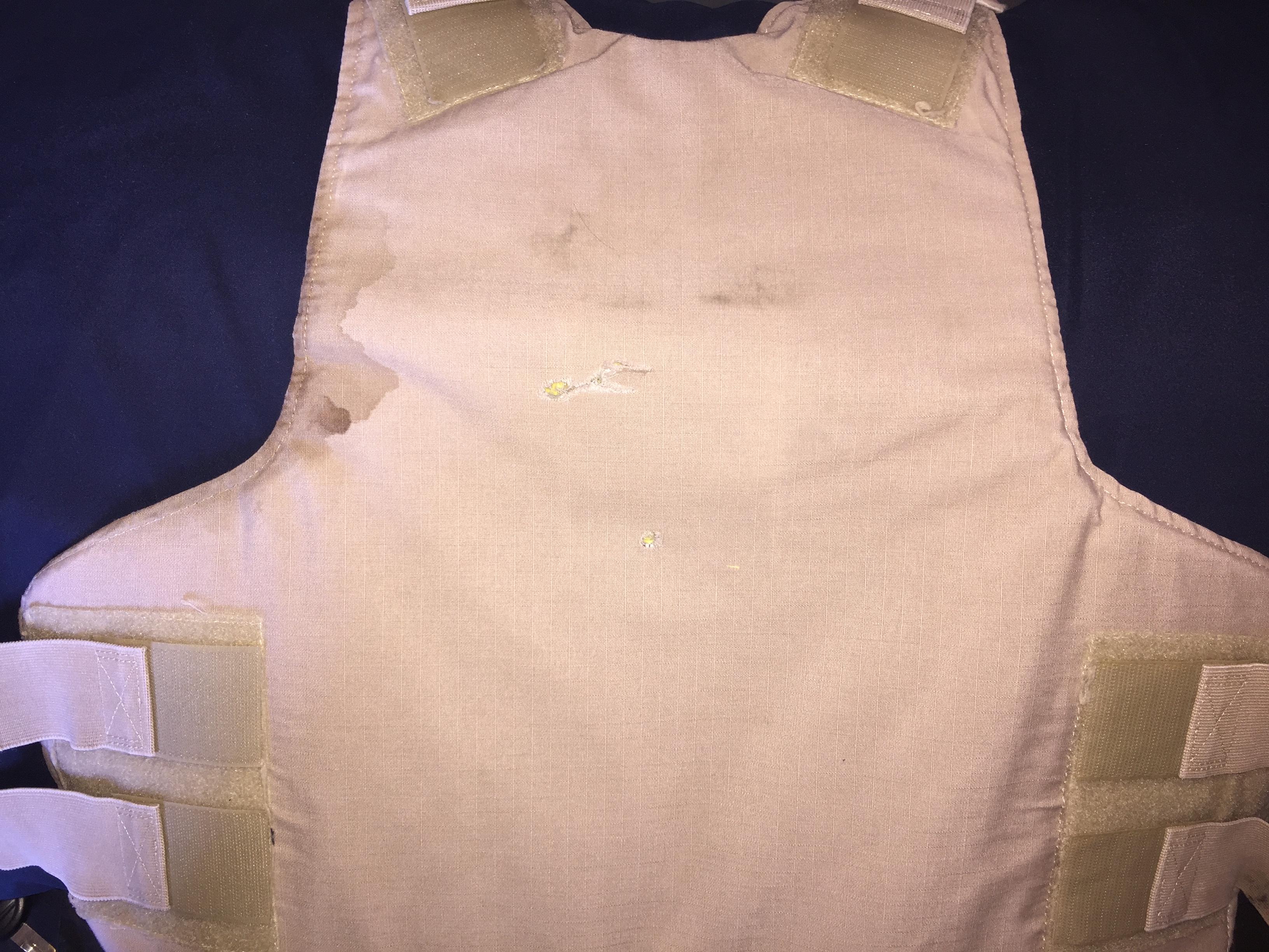 bullet resistant vest (back panel)
