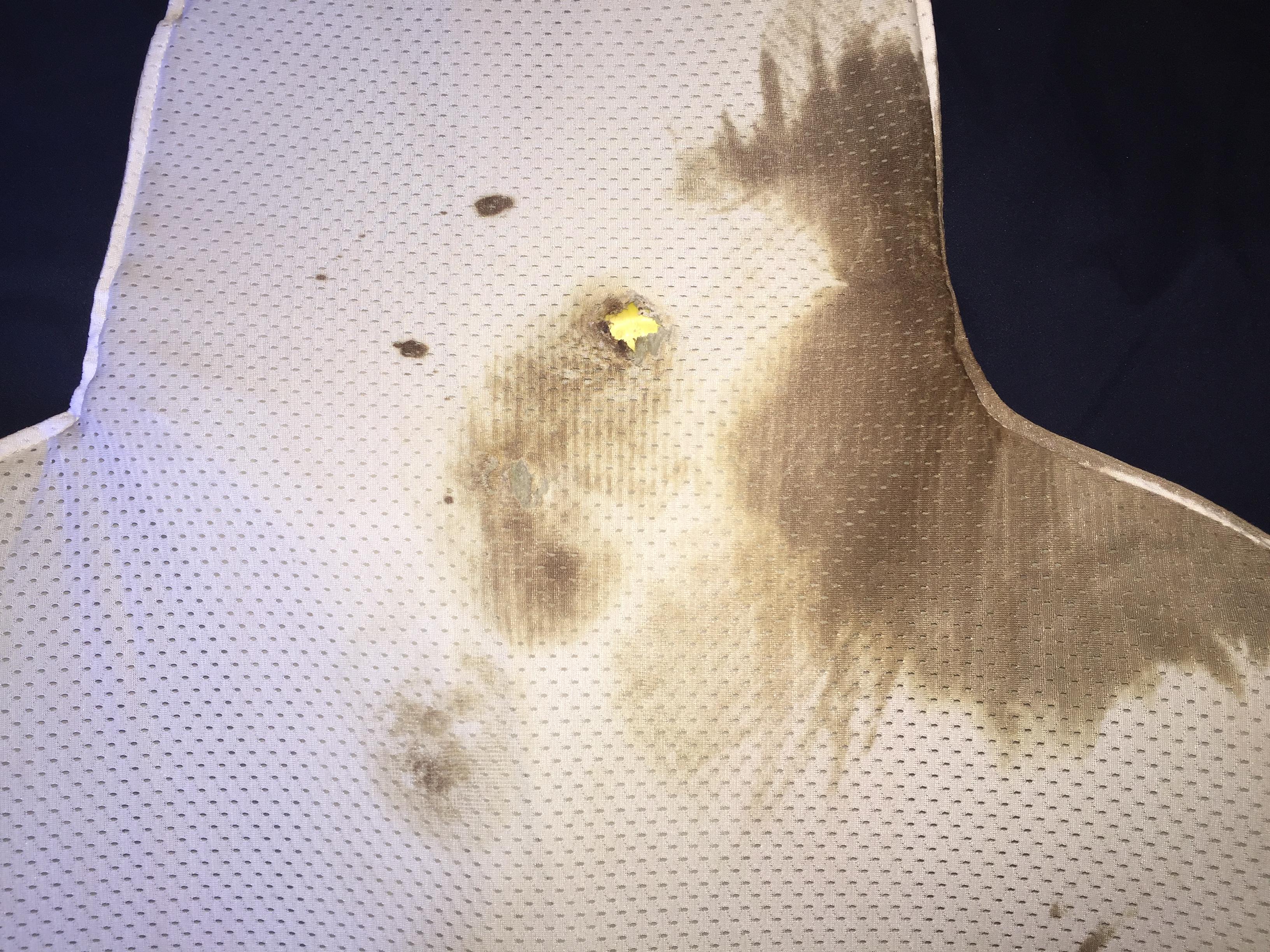 bullet resistant vest (interior back panel)