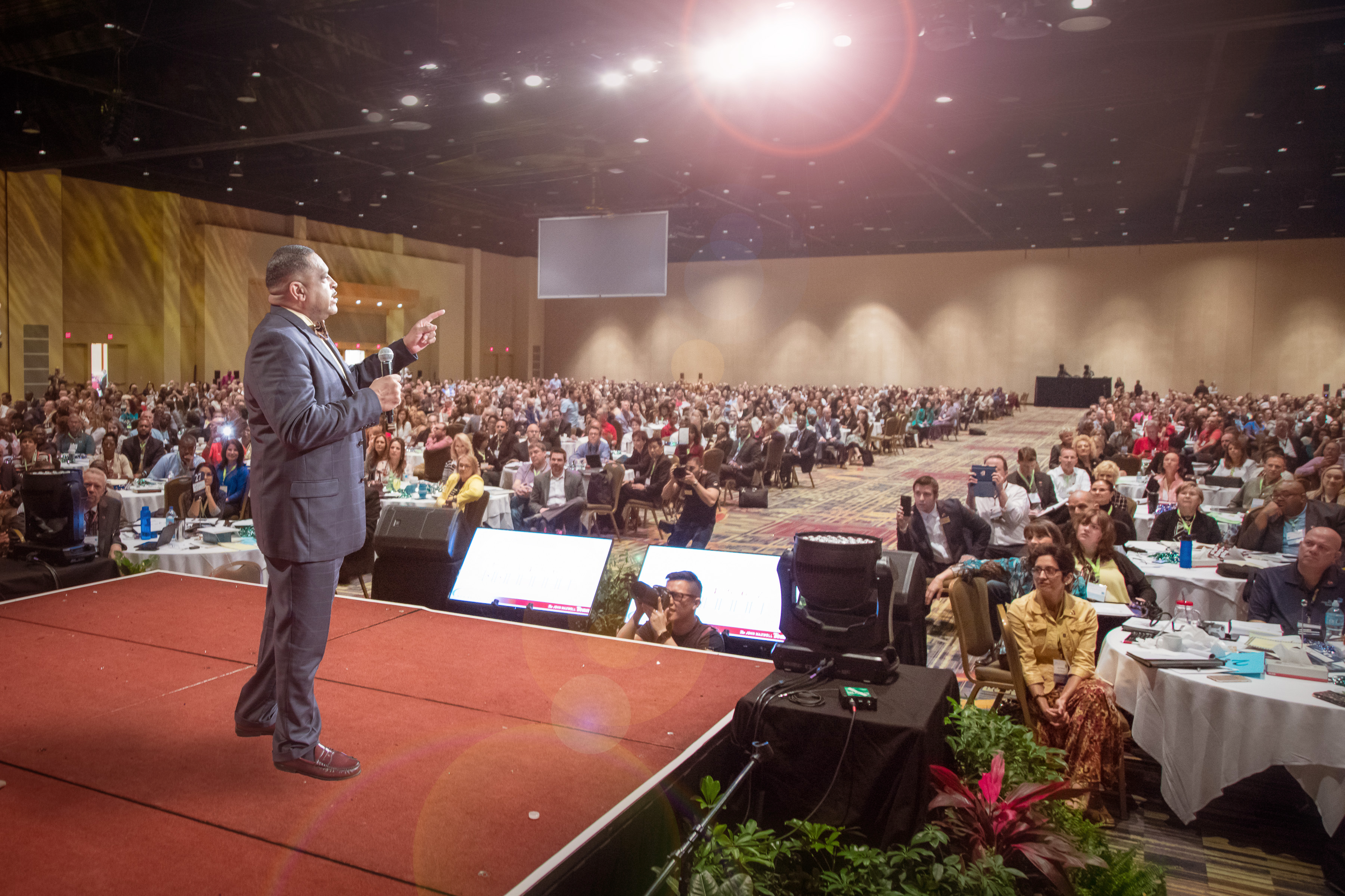 J. Lamont Delivering Speech