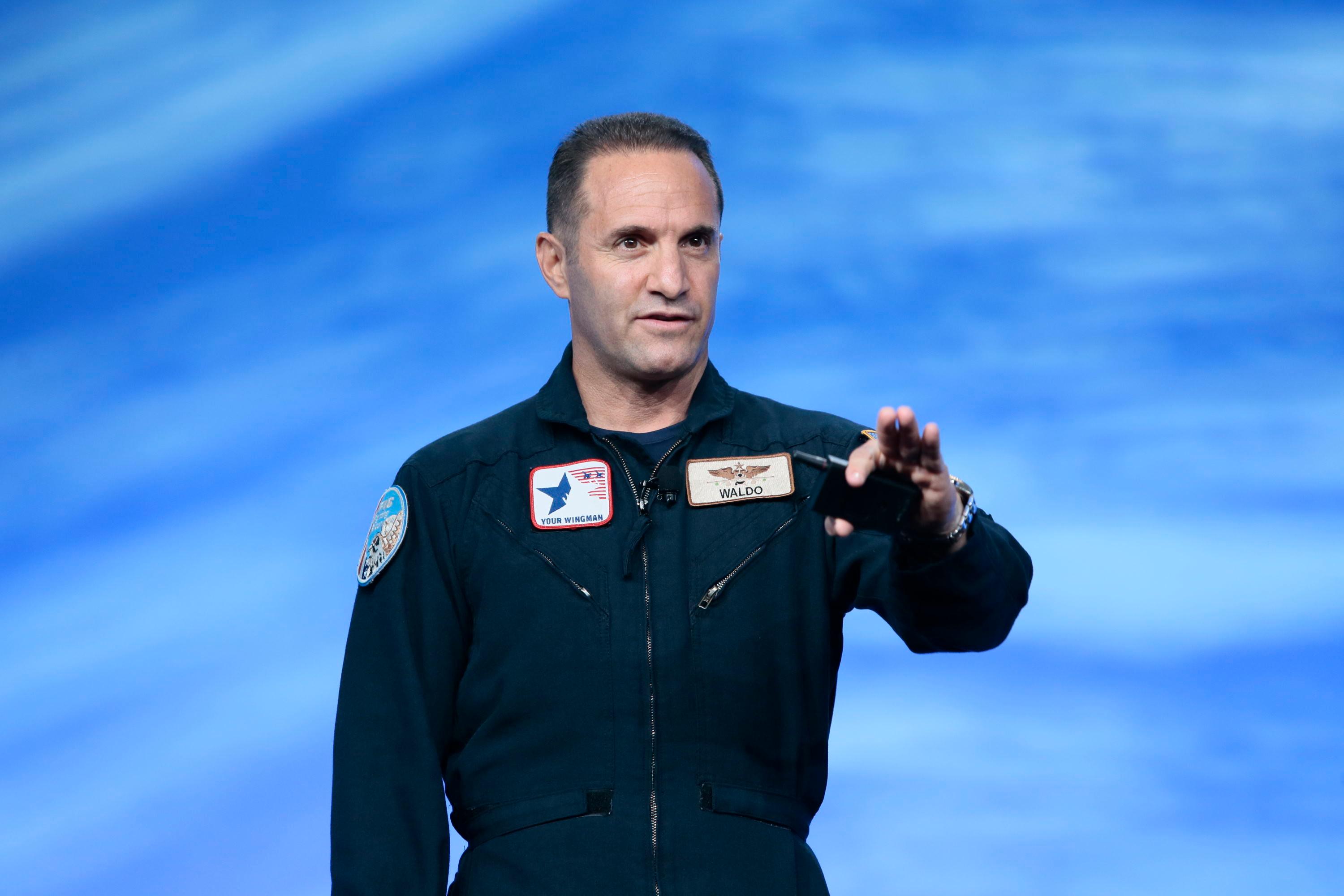 Waldo on stage in Las Vegas