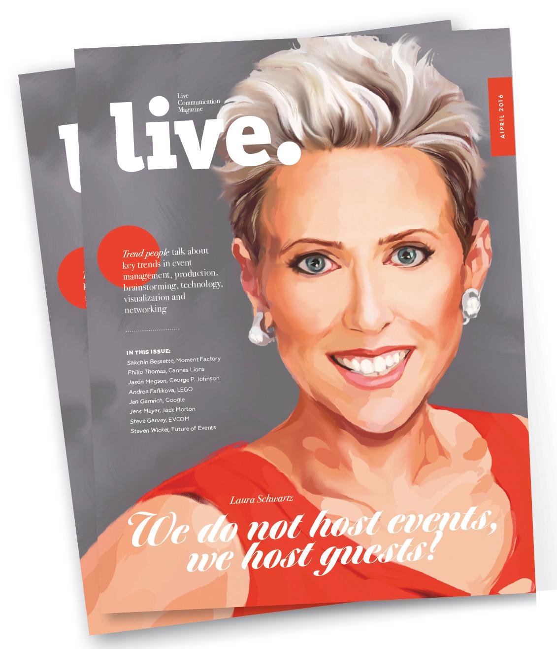 MAGAZINE COVER - Laura on the cover of Live. magazine