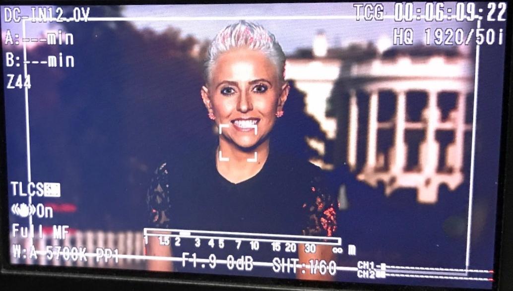 Laura on camera from DC