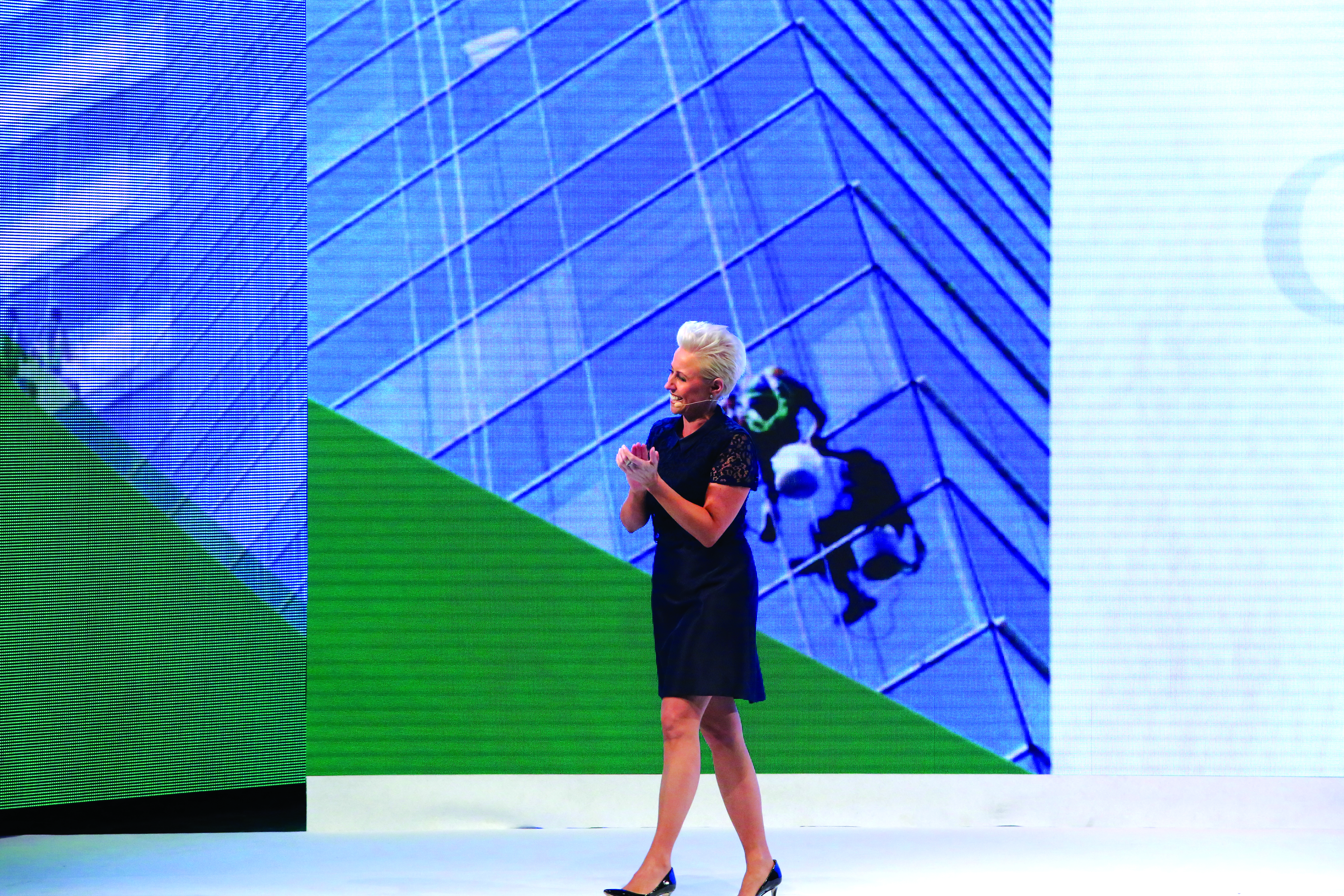 Laura the Emcee - ready for anything!