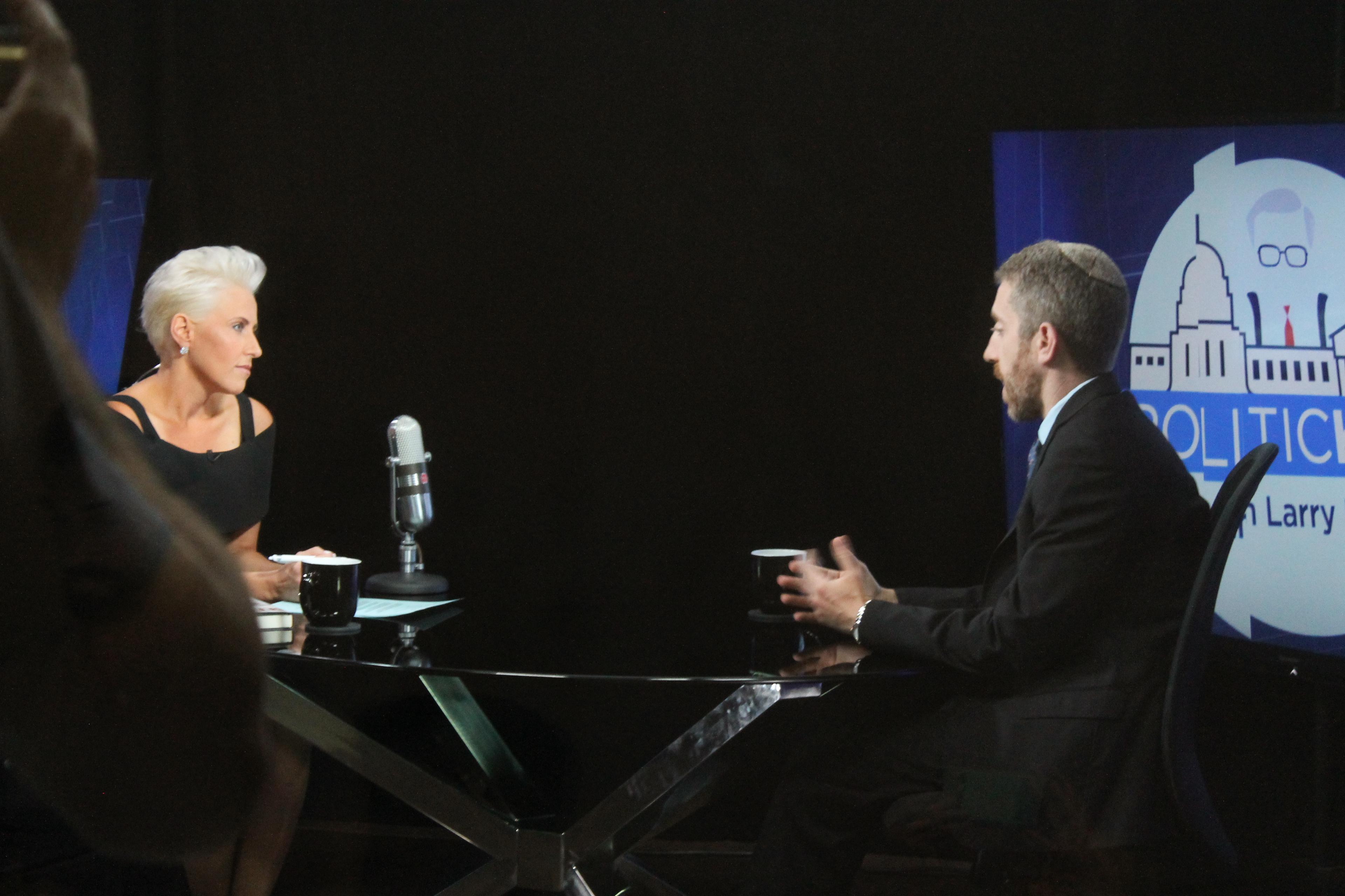 ON TELEVSION - Laura fills in for Larry King