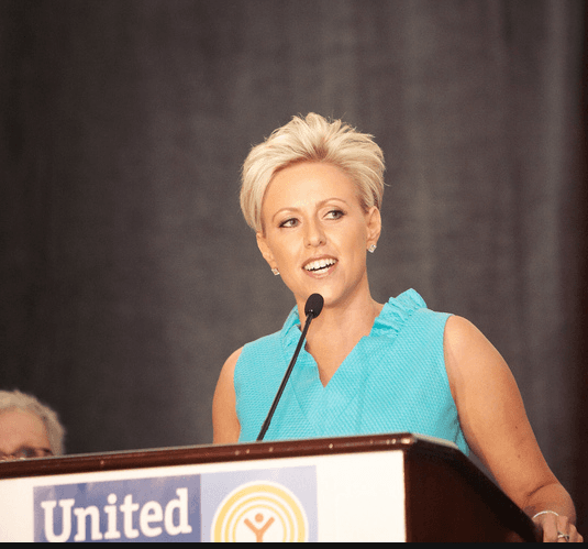 Laura emcees the United Way Community Celebration