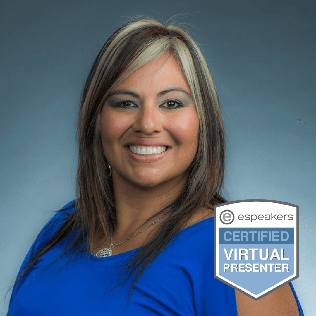 Hanna with Certified Virtual Presenter Badge