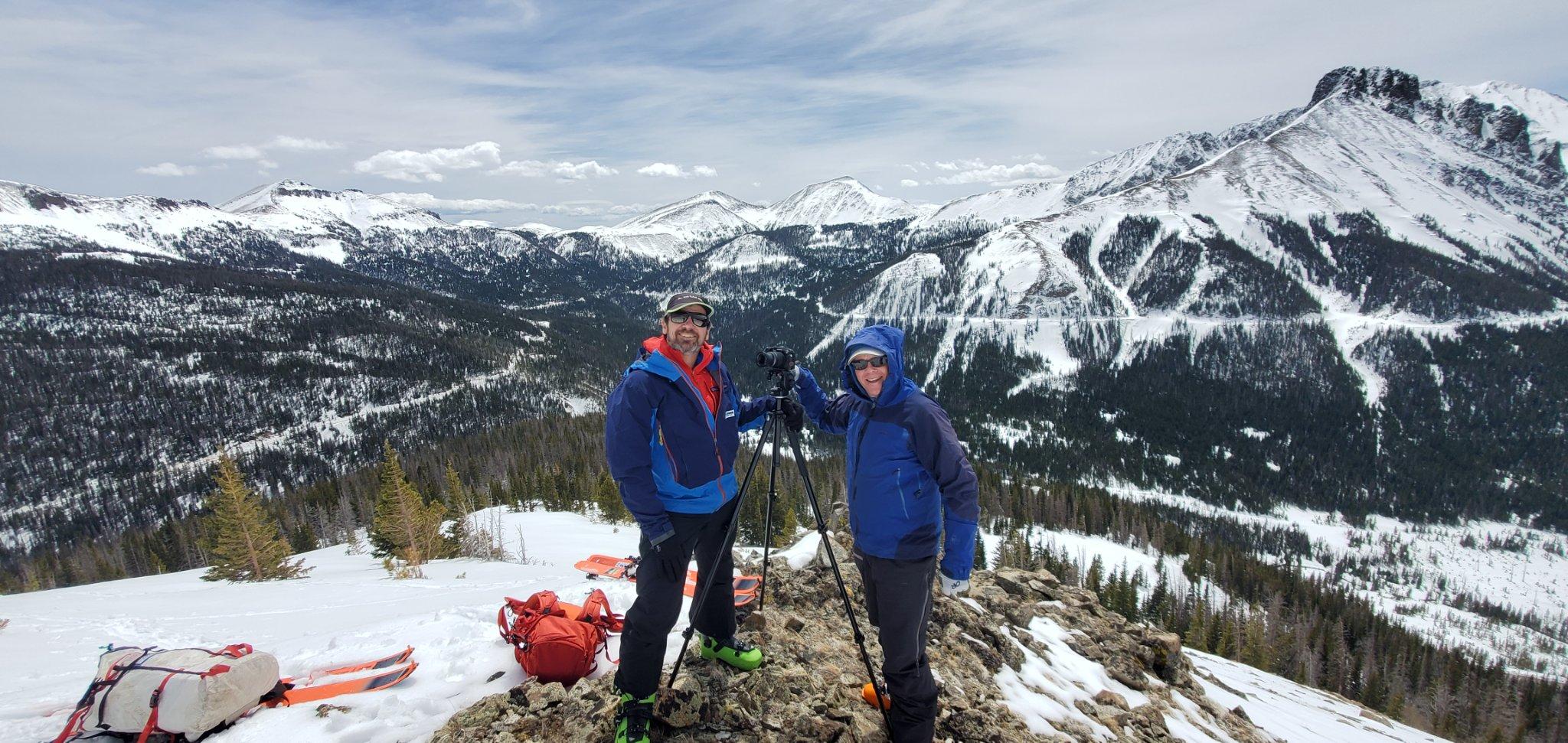 Jim Davidson with Climbing Partner