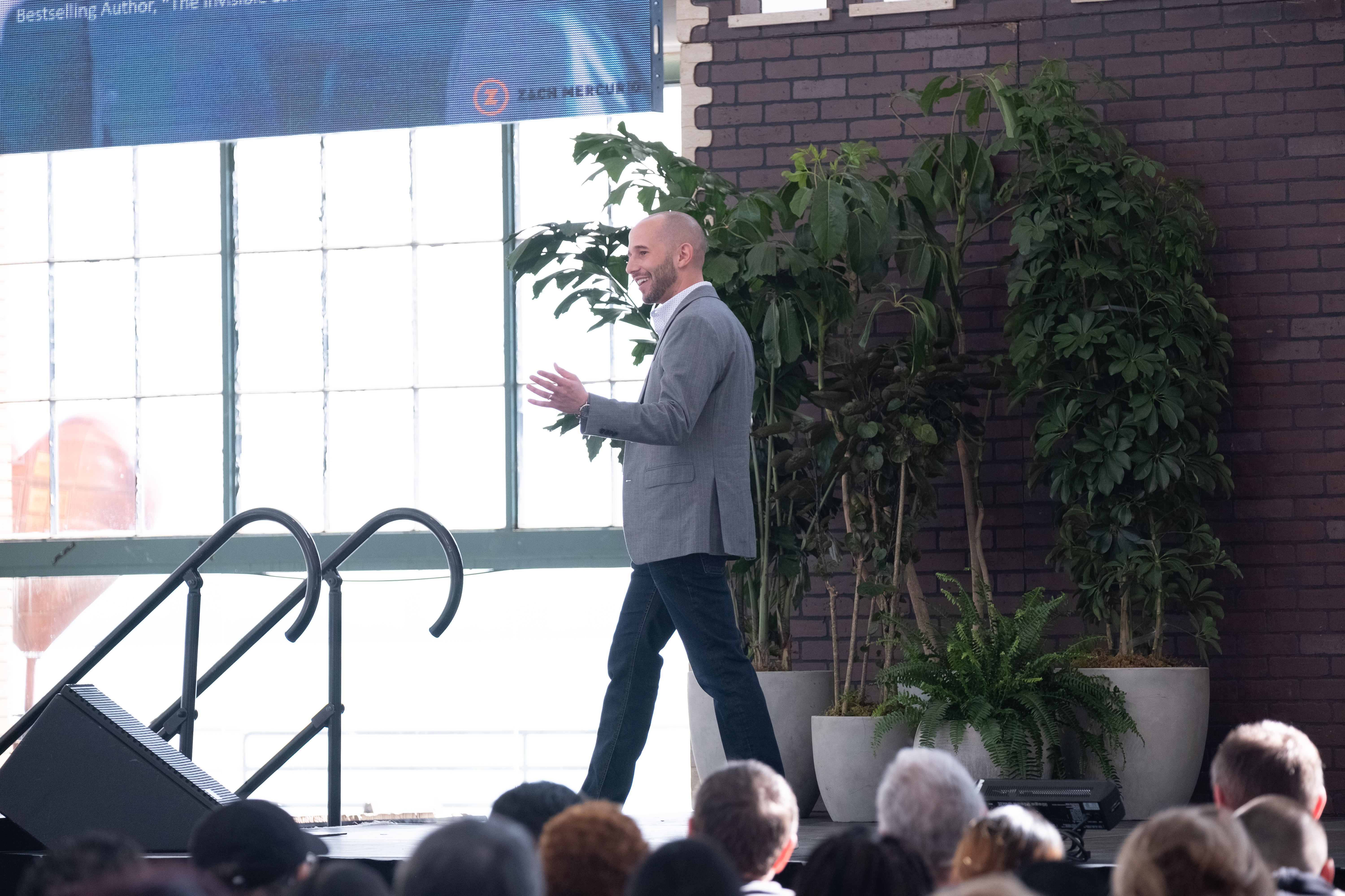 Zach Delivering Keynote Speech to Fortune 500