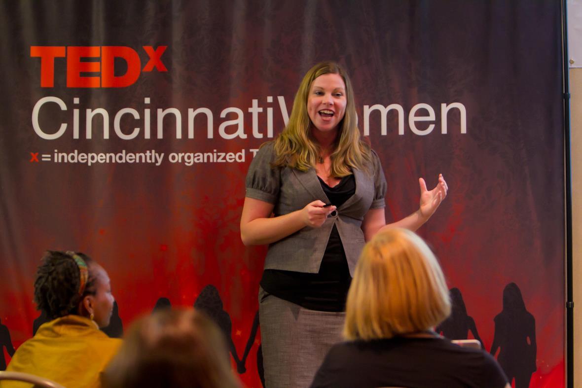 Krista Neher Speaking at TEDx Conference