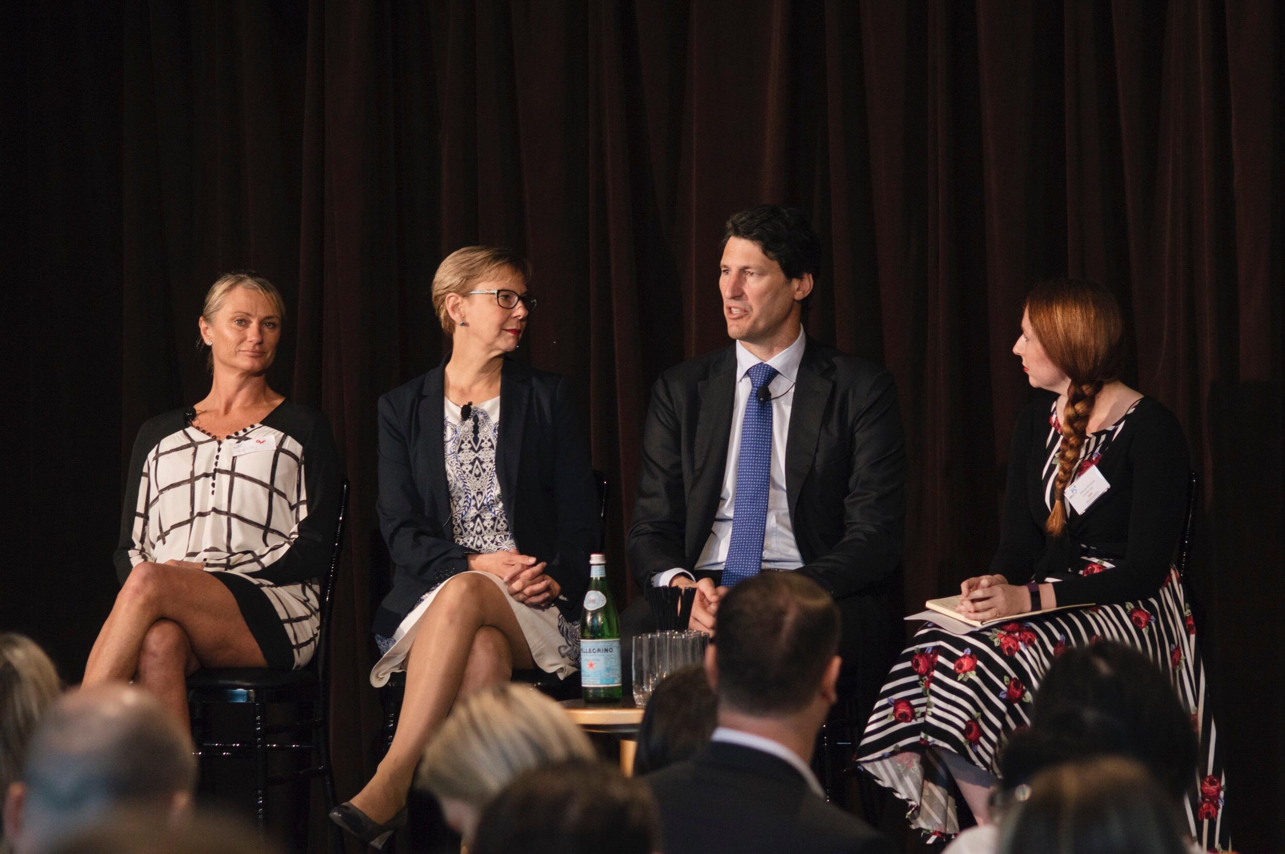 Participating in panel discussion