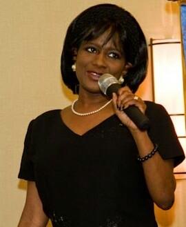 Sandra on stage