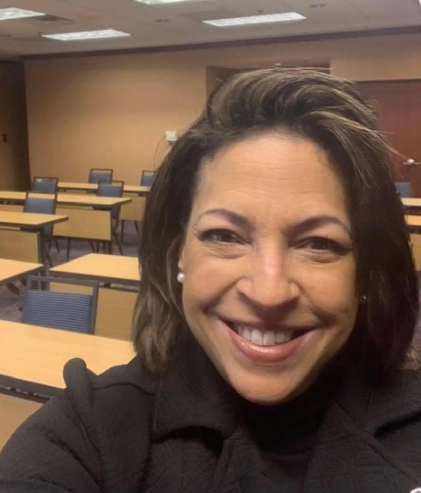 Kimberly Trimmel Preparing to speak and teach!