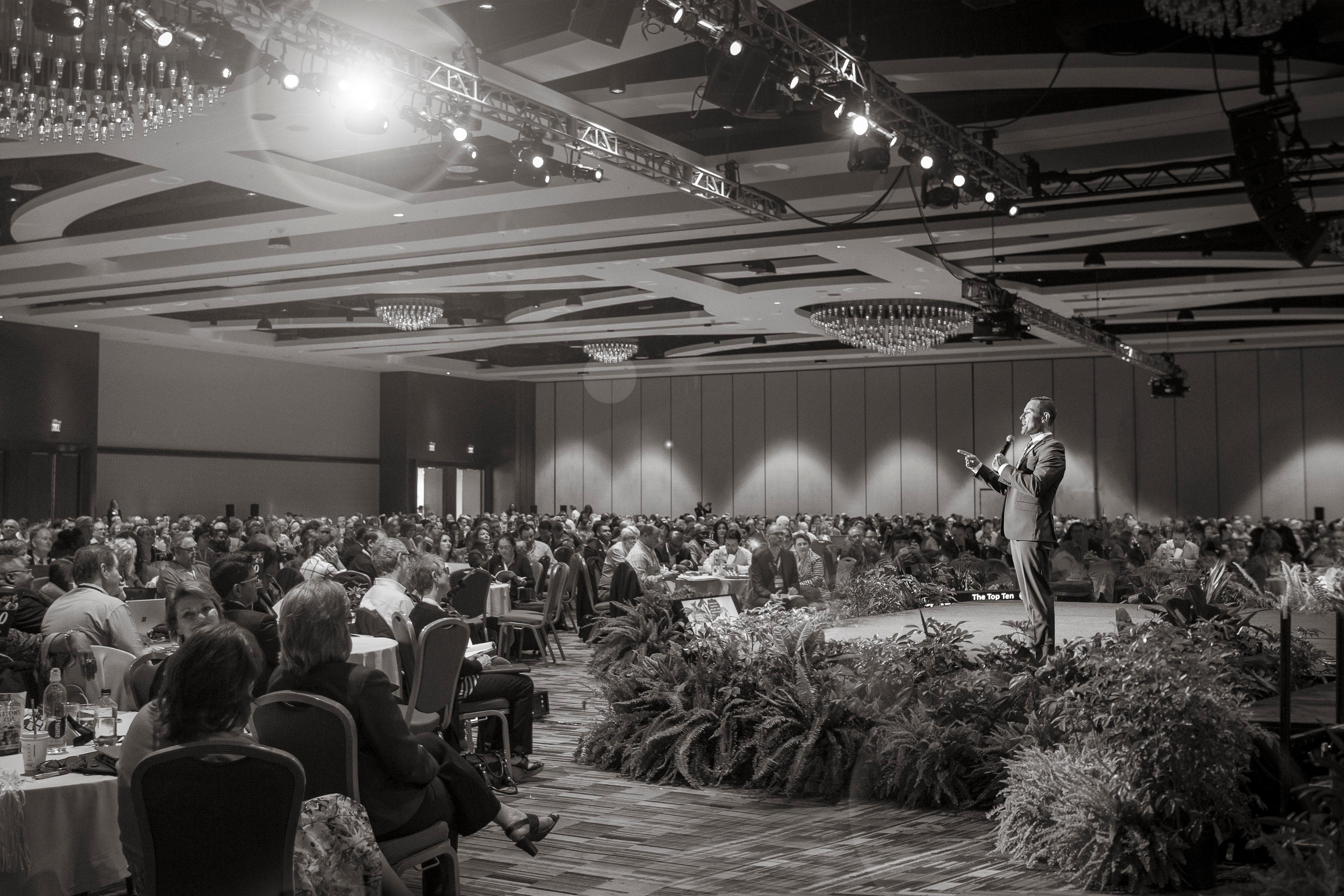 Speaking on Stage with Audience