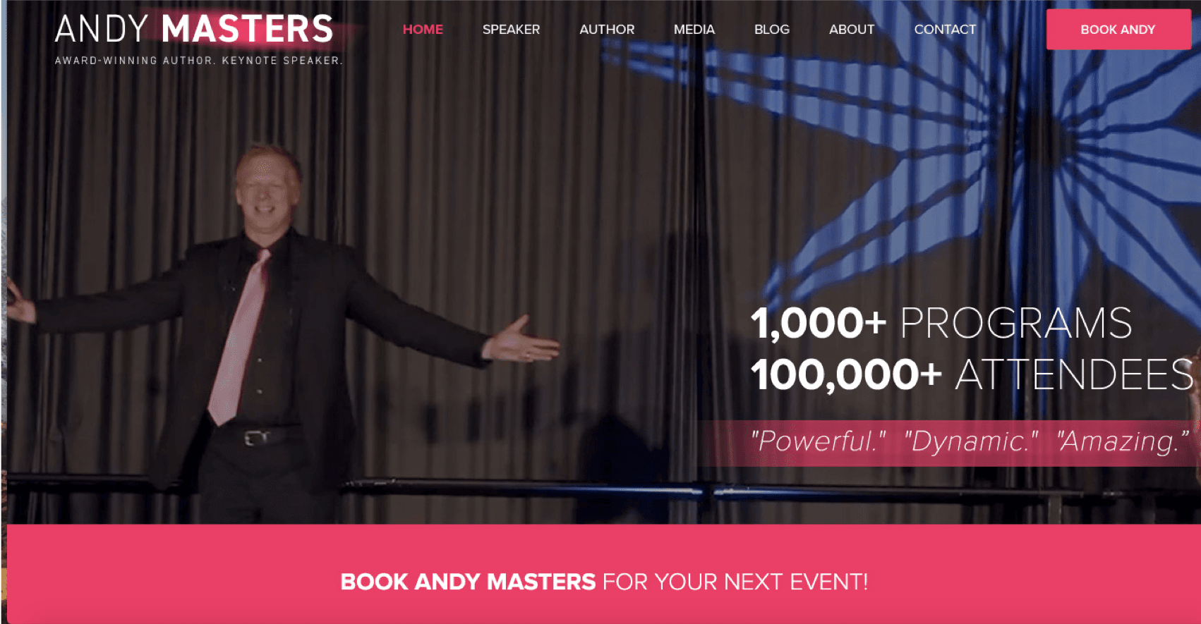 Web Splash Page Header