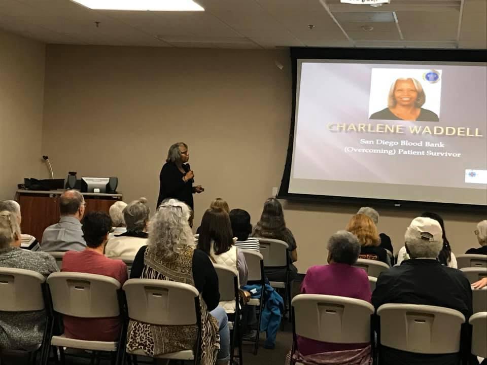 Charlene Waddell -San Diego Blood Bank