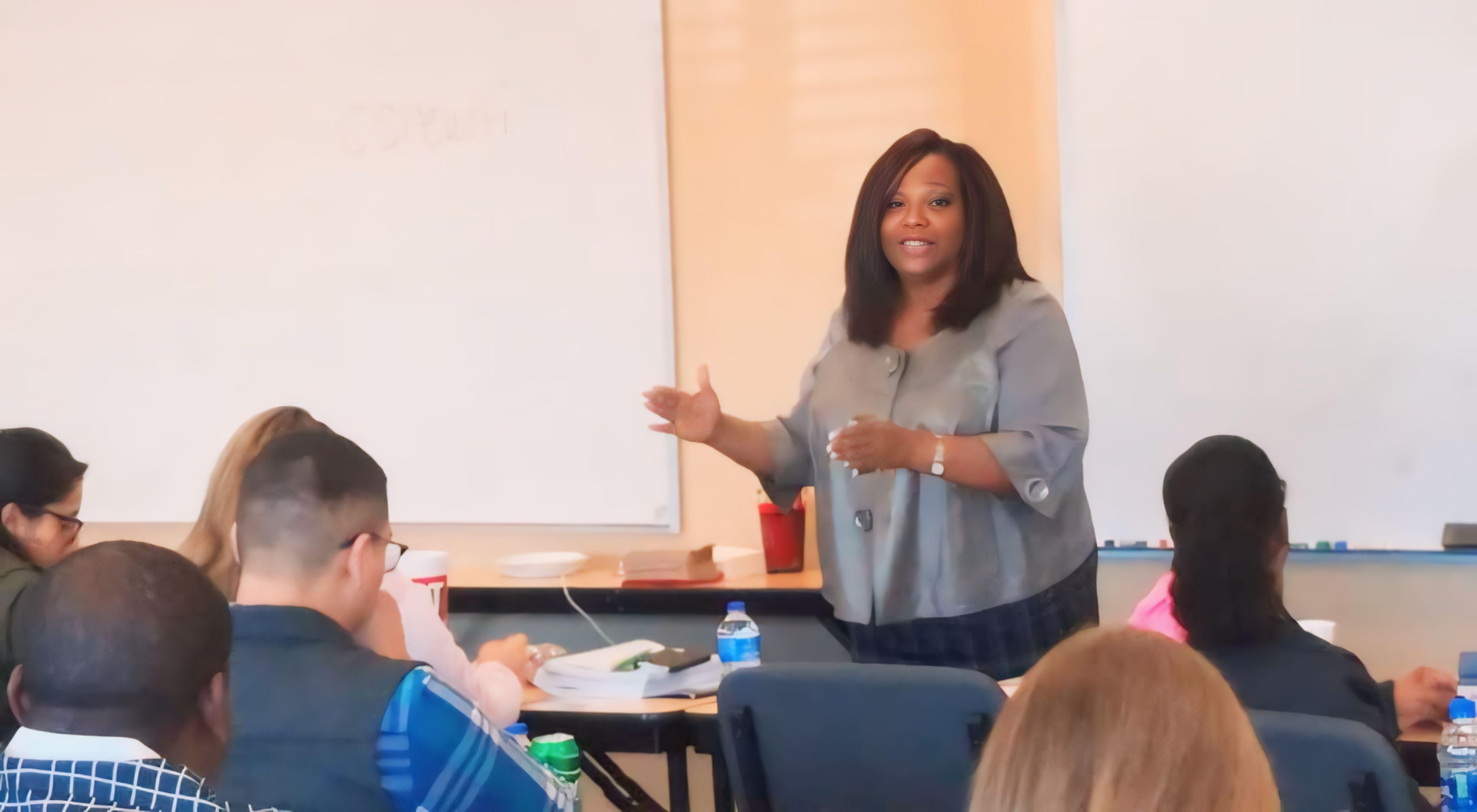 Dr. Khannah Josué speaking at a workshop -1