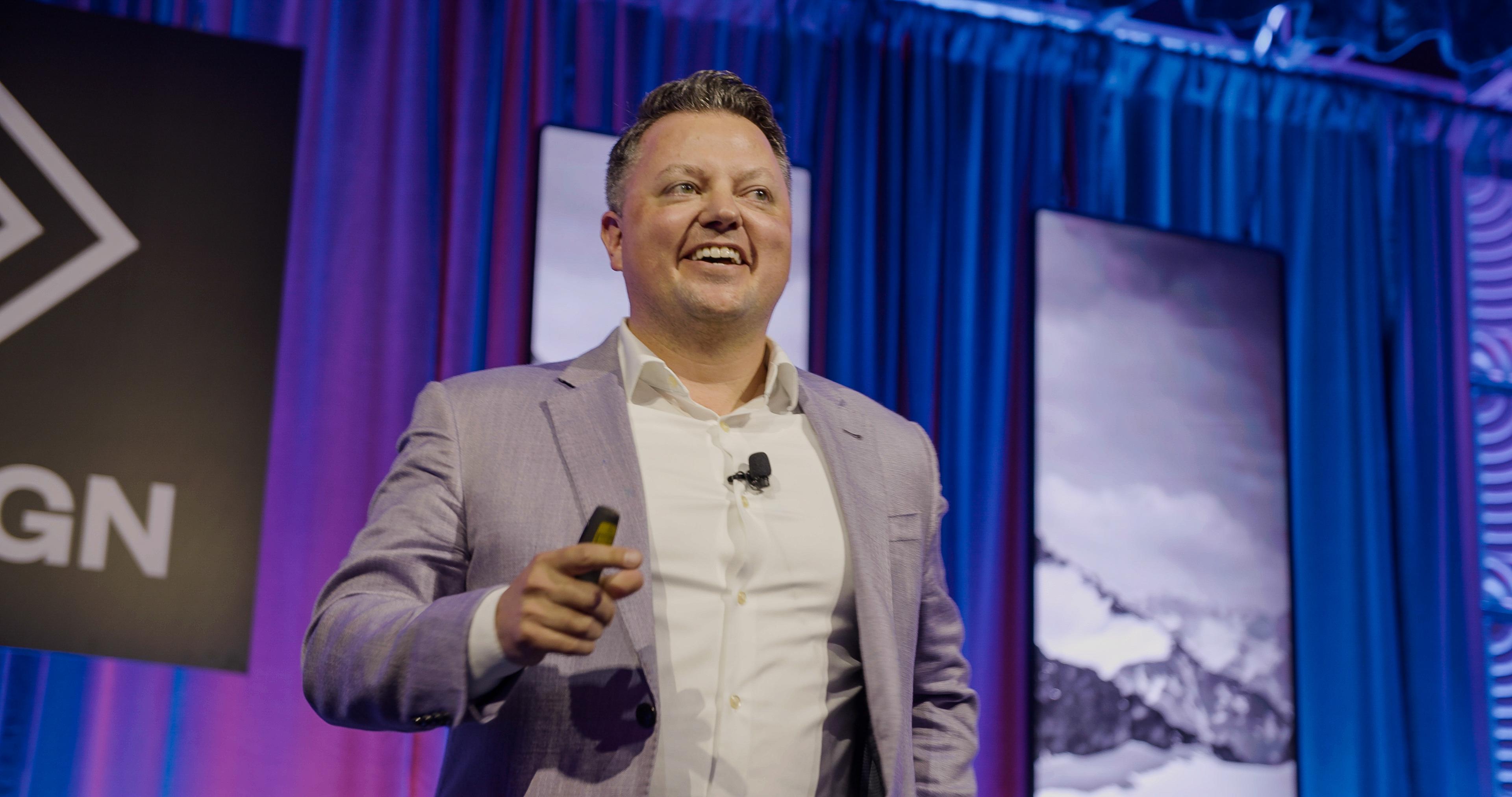 Ryan Speaking Onstage #1