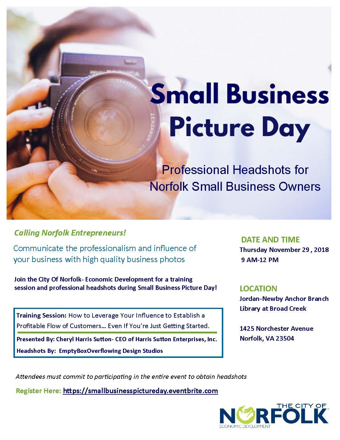 Small Business Picture Day