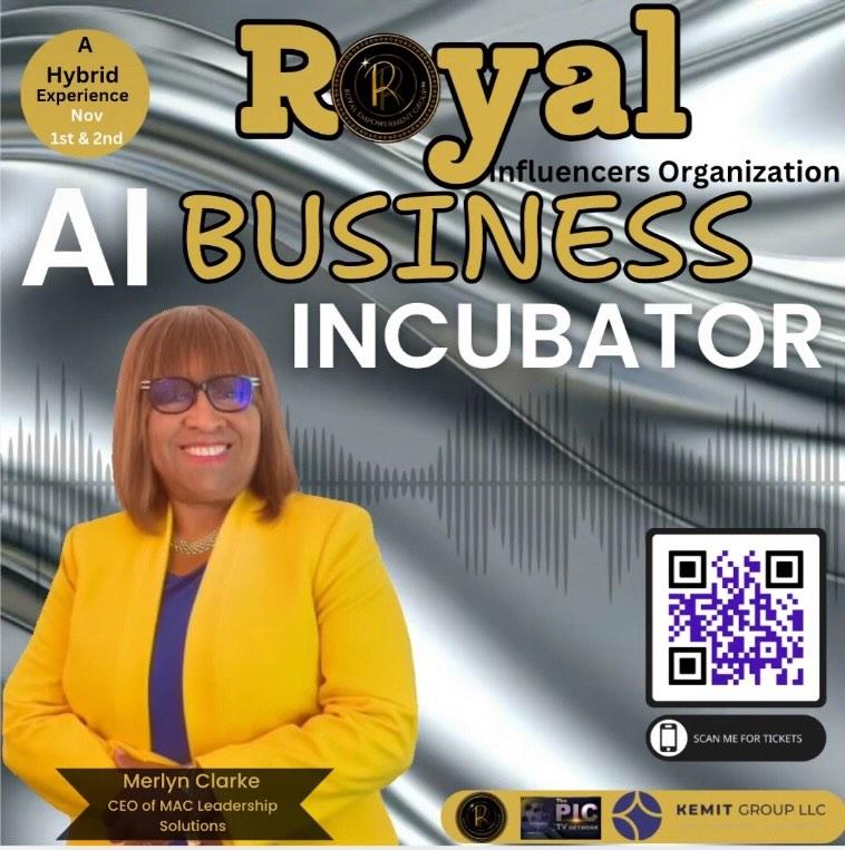 Merlyn Clarke at the Royal AI Business Incubator Conference