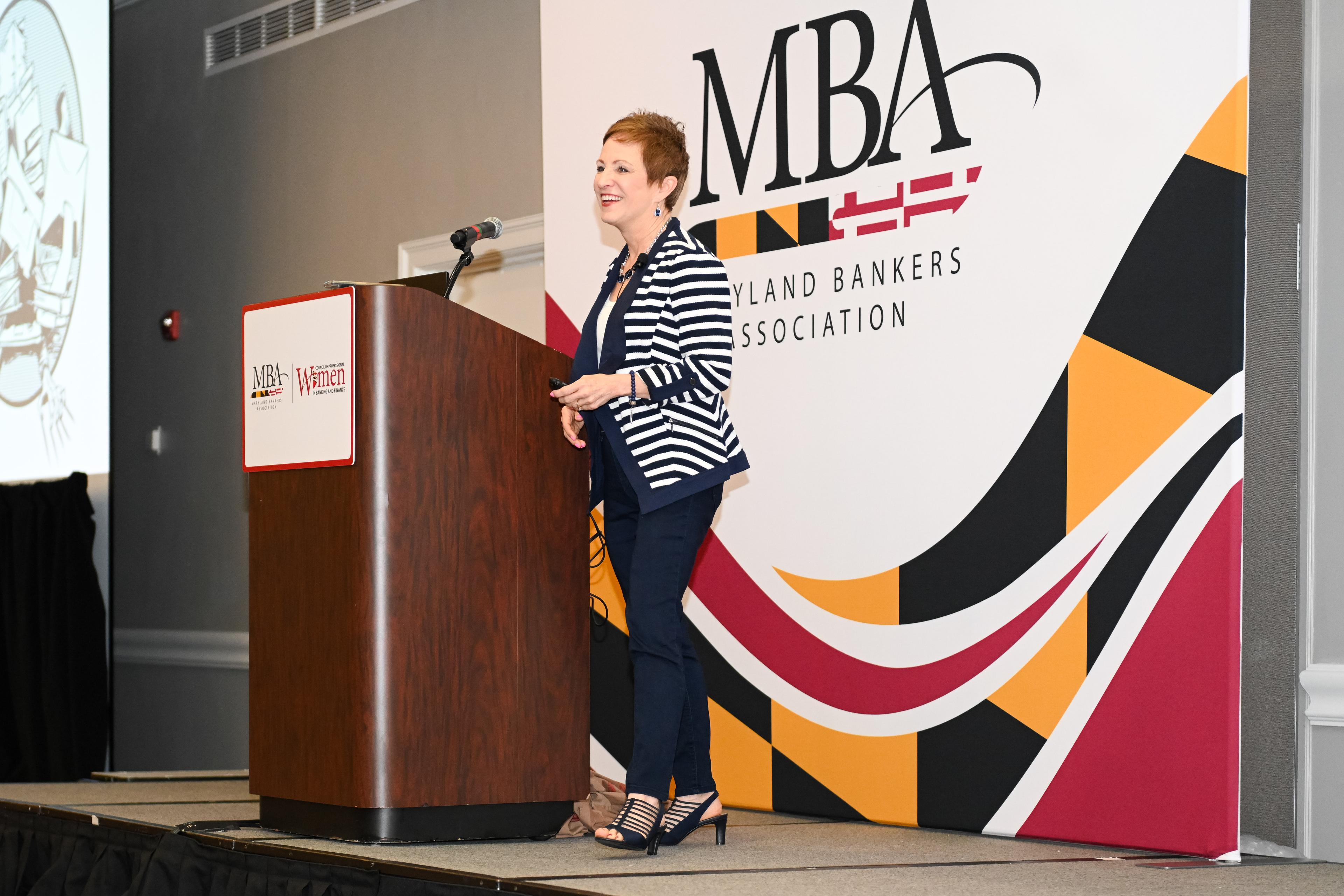 Speaking for Maryland Banker's Association