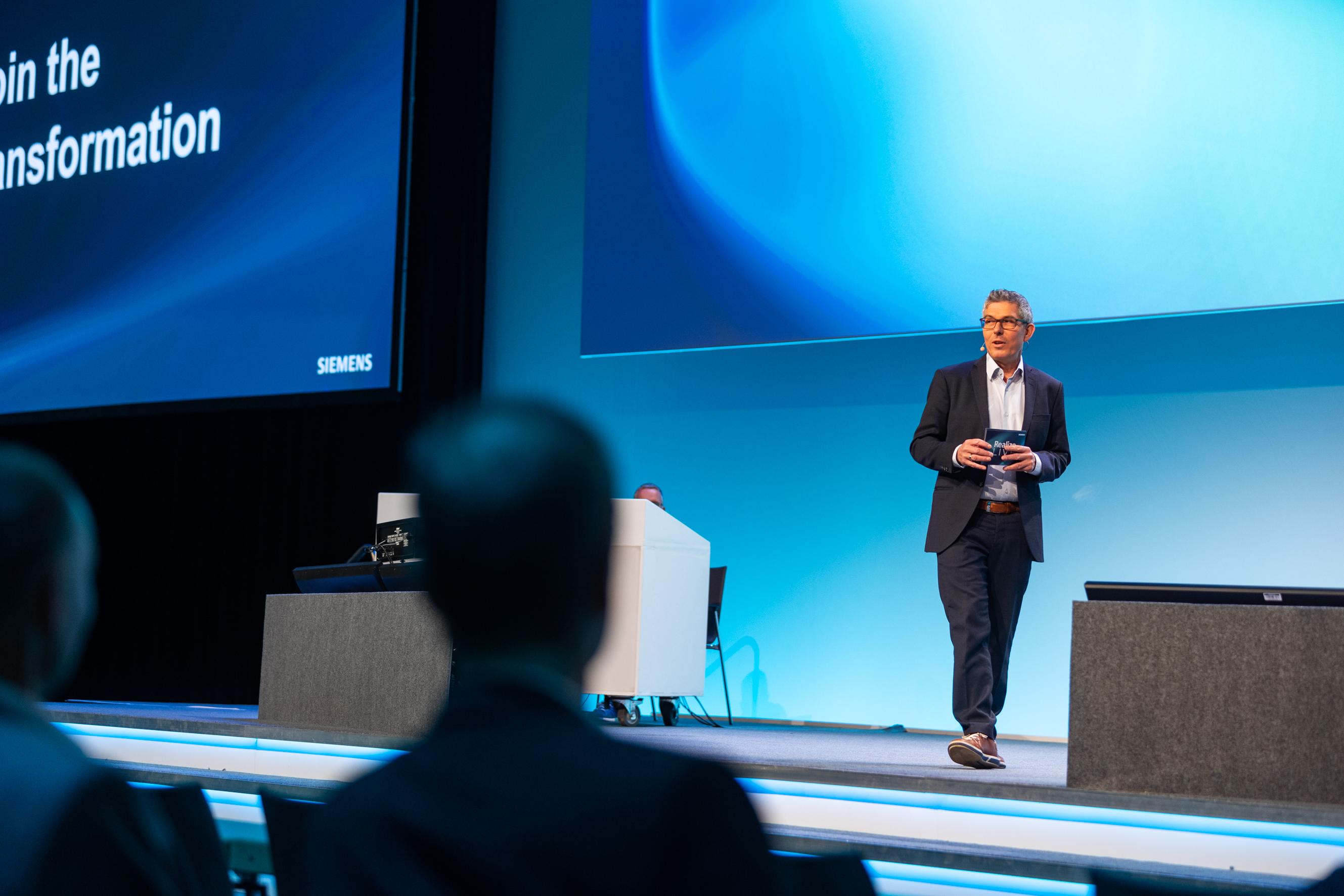 Tim Cortinovis Emceeing for Siemens