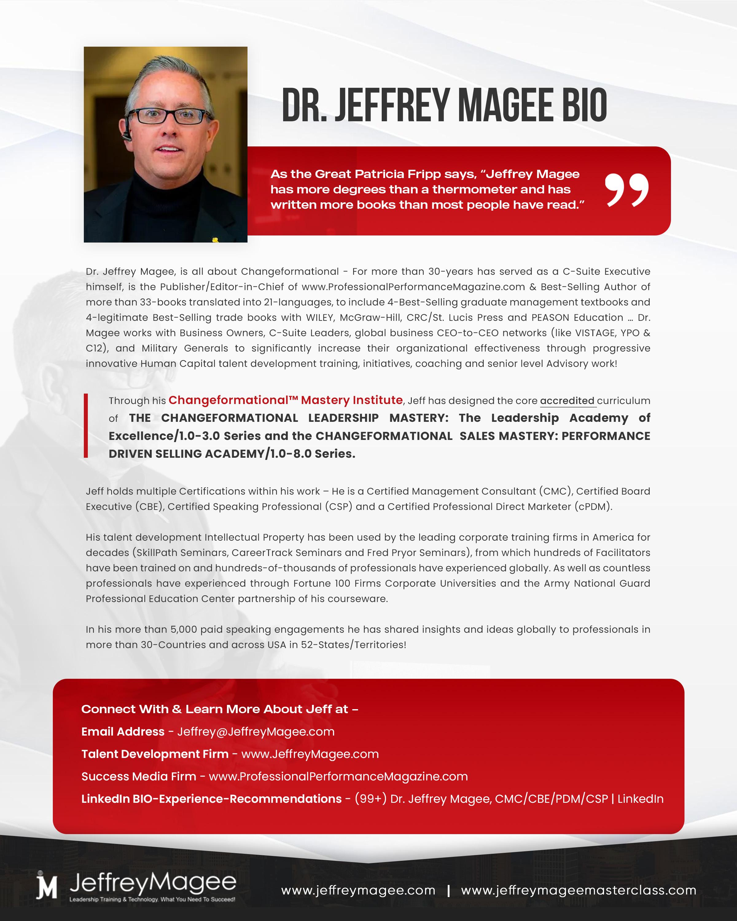 Jeffrey Magee - Awareness Media Piece #2