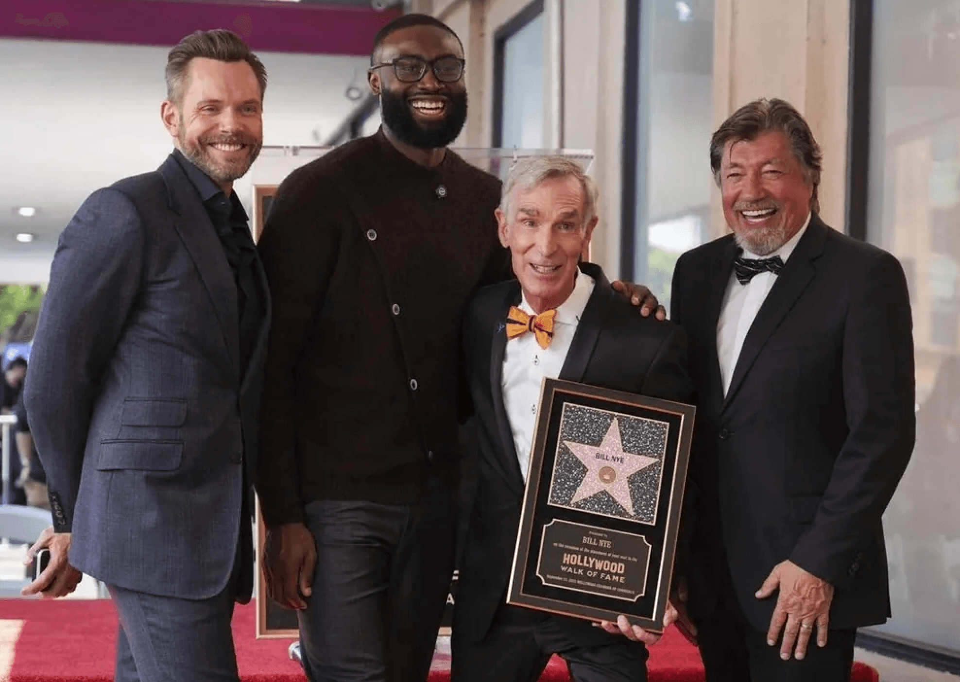 ROSS SHAFER SPEAKS AT BILL NYE THE SCIENCE GUY'S HOLLYWOOD WALK OF FAME STAR CER