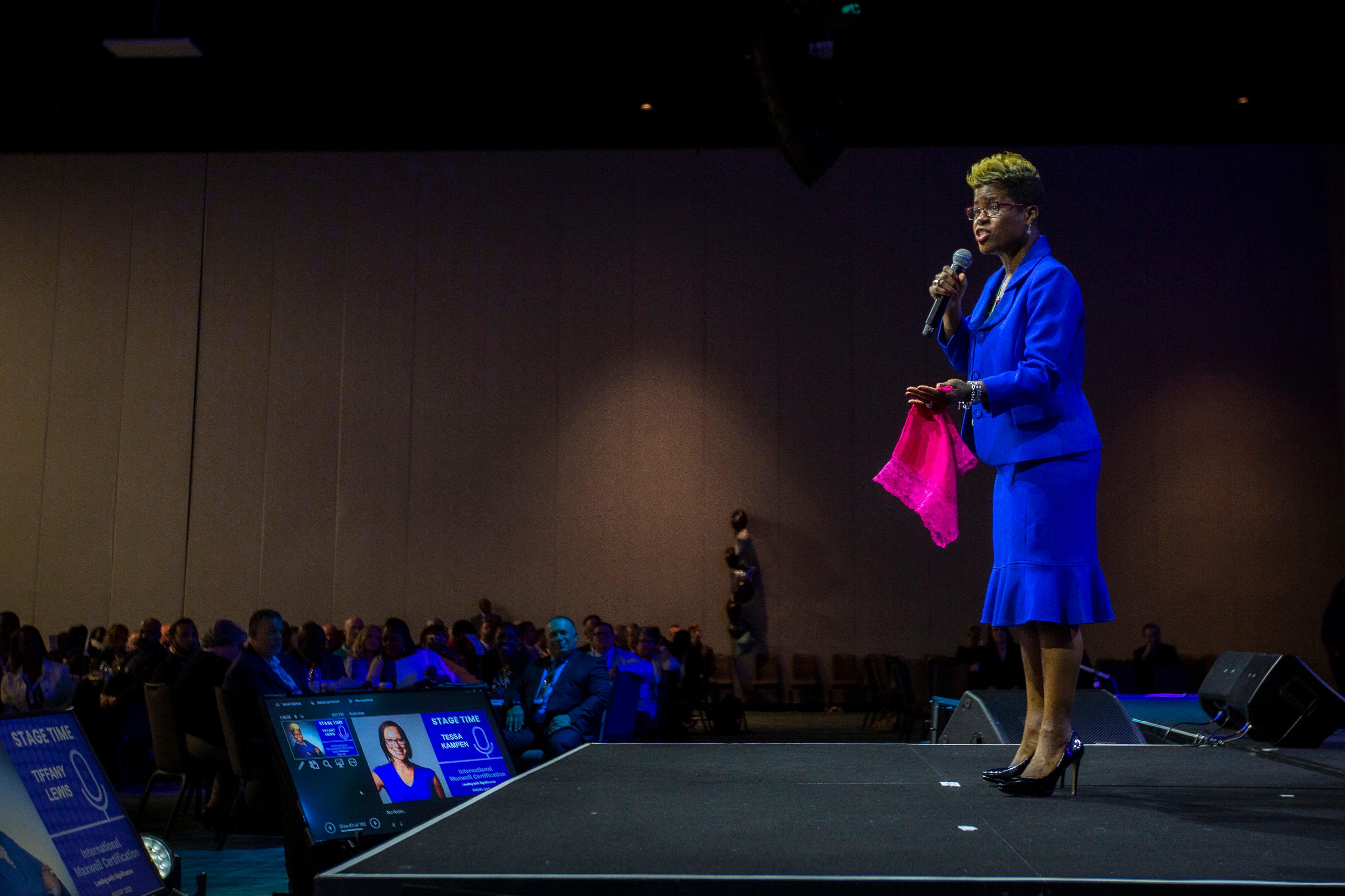 TIFFANY LEWIS | PHOTO SHOT FROM STAGE LOOKING AT AUDIENCE