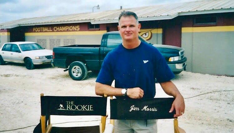 Jim on set of The Rookie 2001