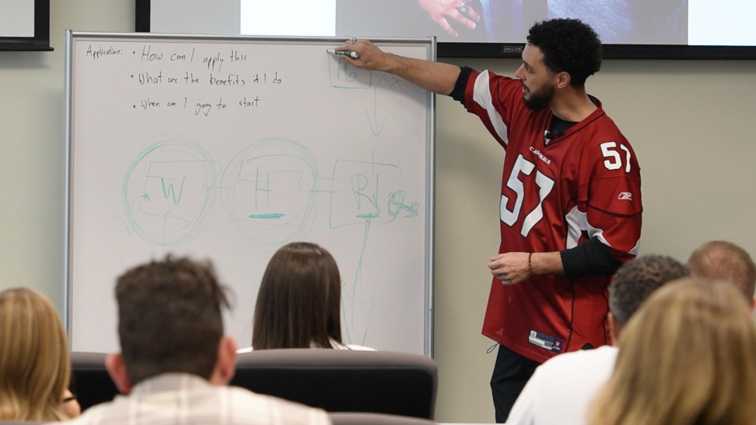 David Holloway leads a full-day team building workshop