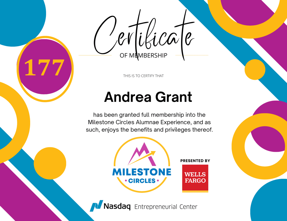 Nasdaq Entrepreneurial Center Graduate
