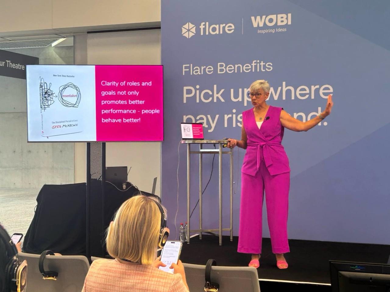 Me speaking at World Business Forum