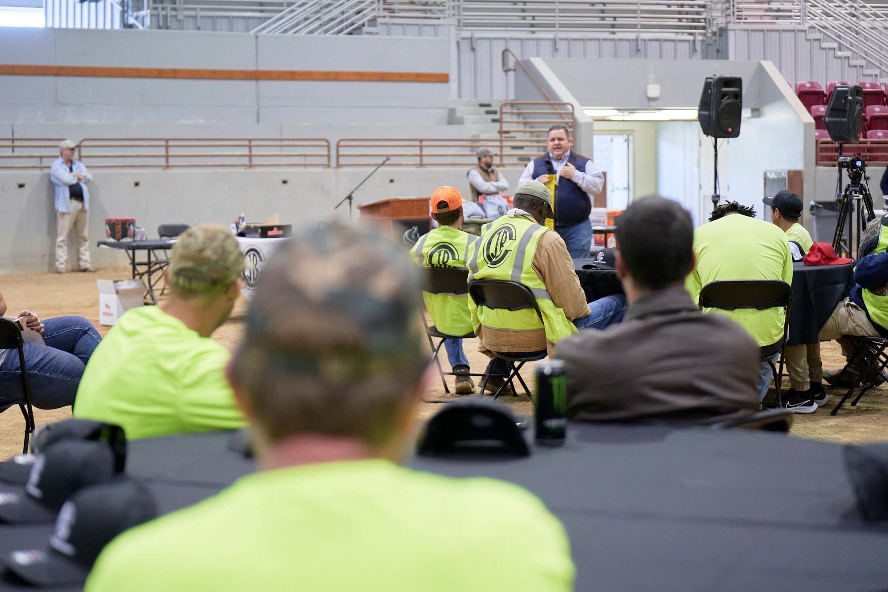 Brian Speaking to Skilled Trades