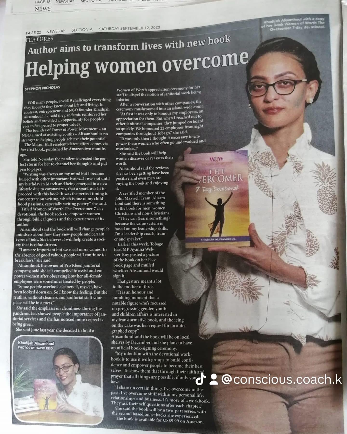 Women of Worth Article in The Newspaper