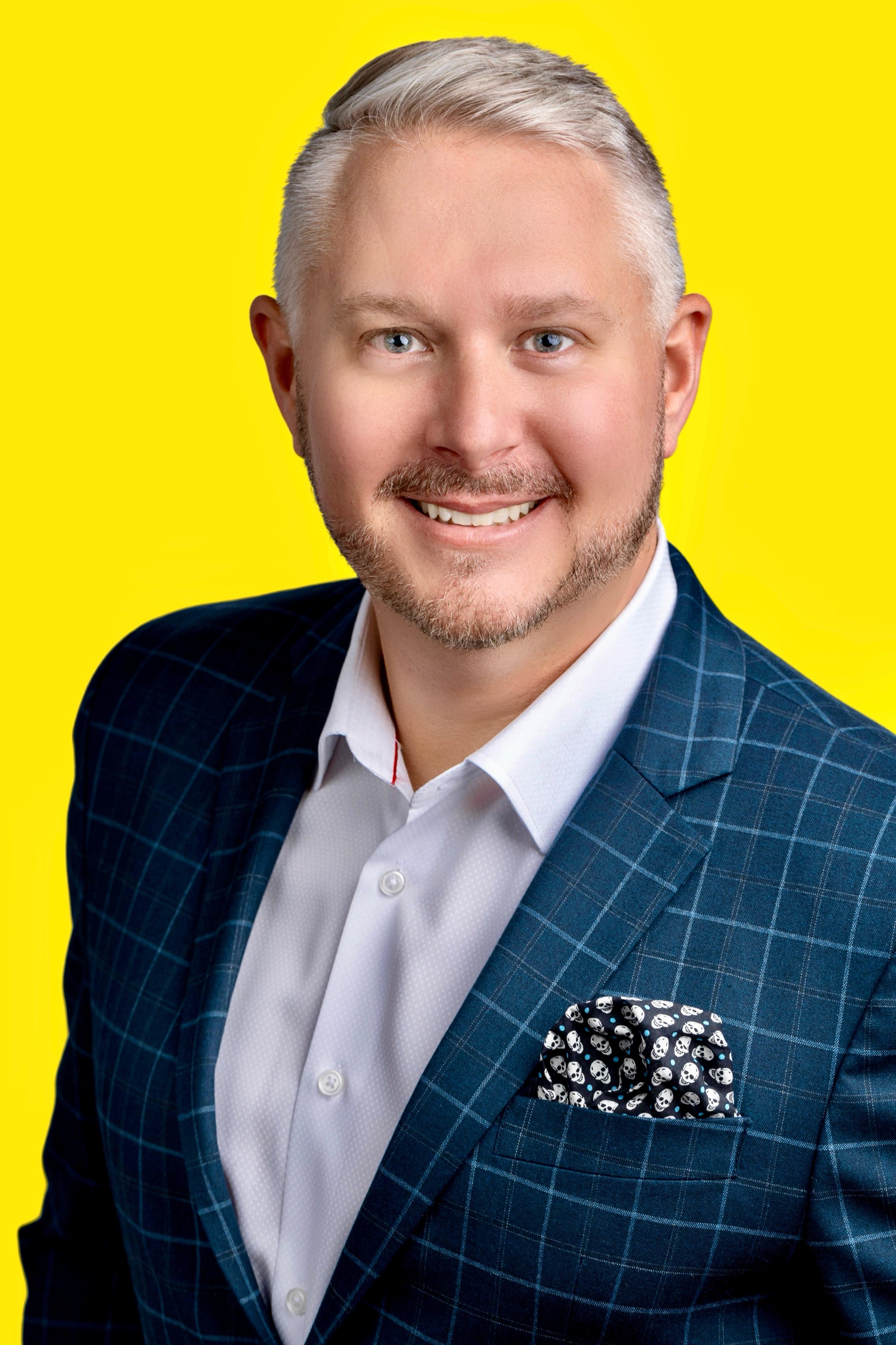 Feature Headshot on Yellow