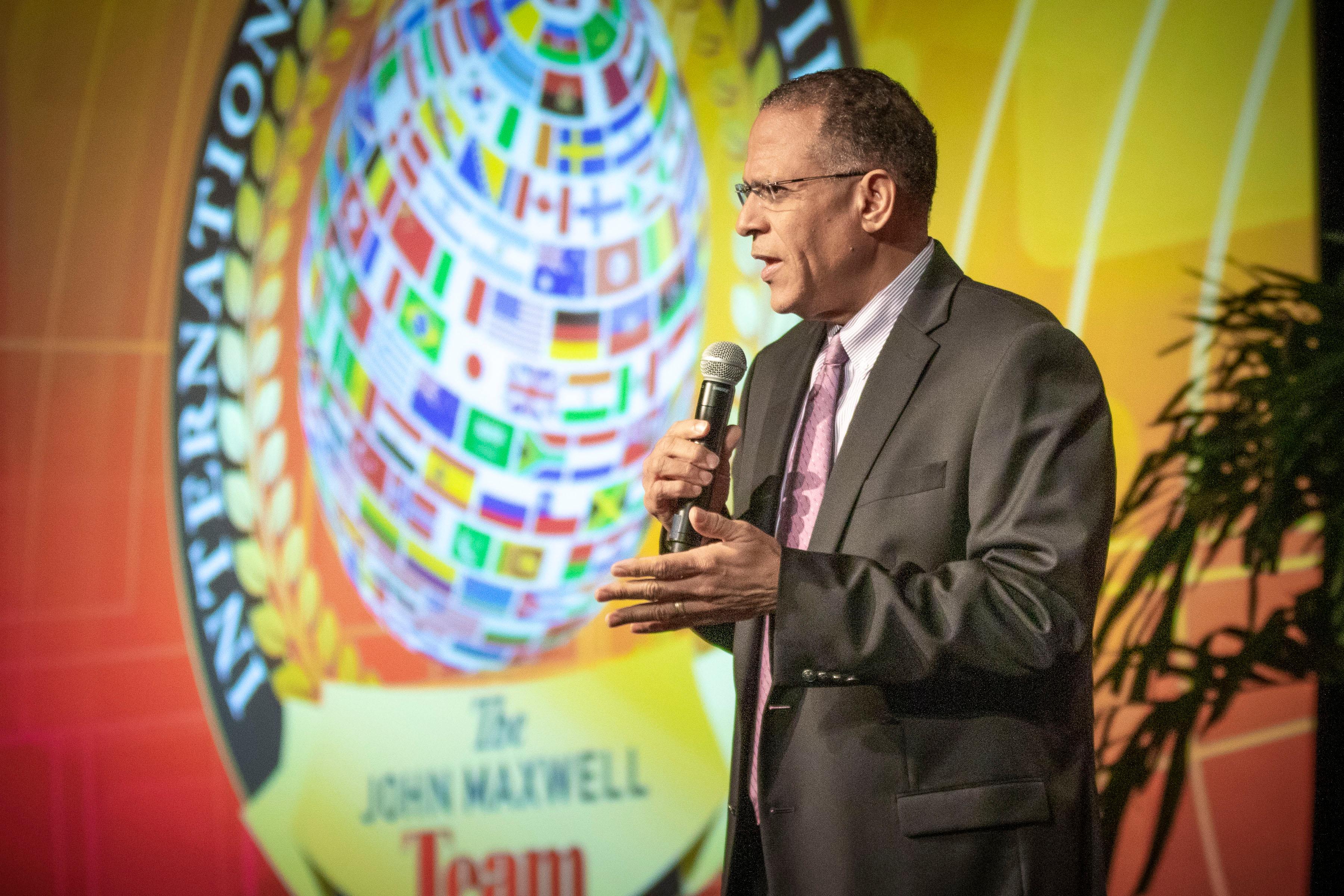 Presenting on John Maxwell Stage