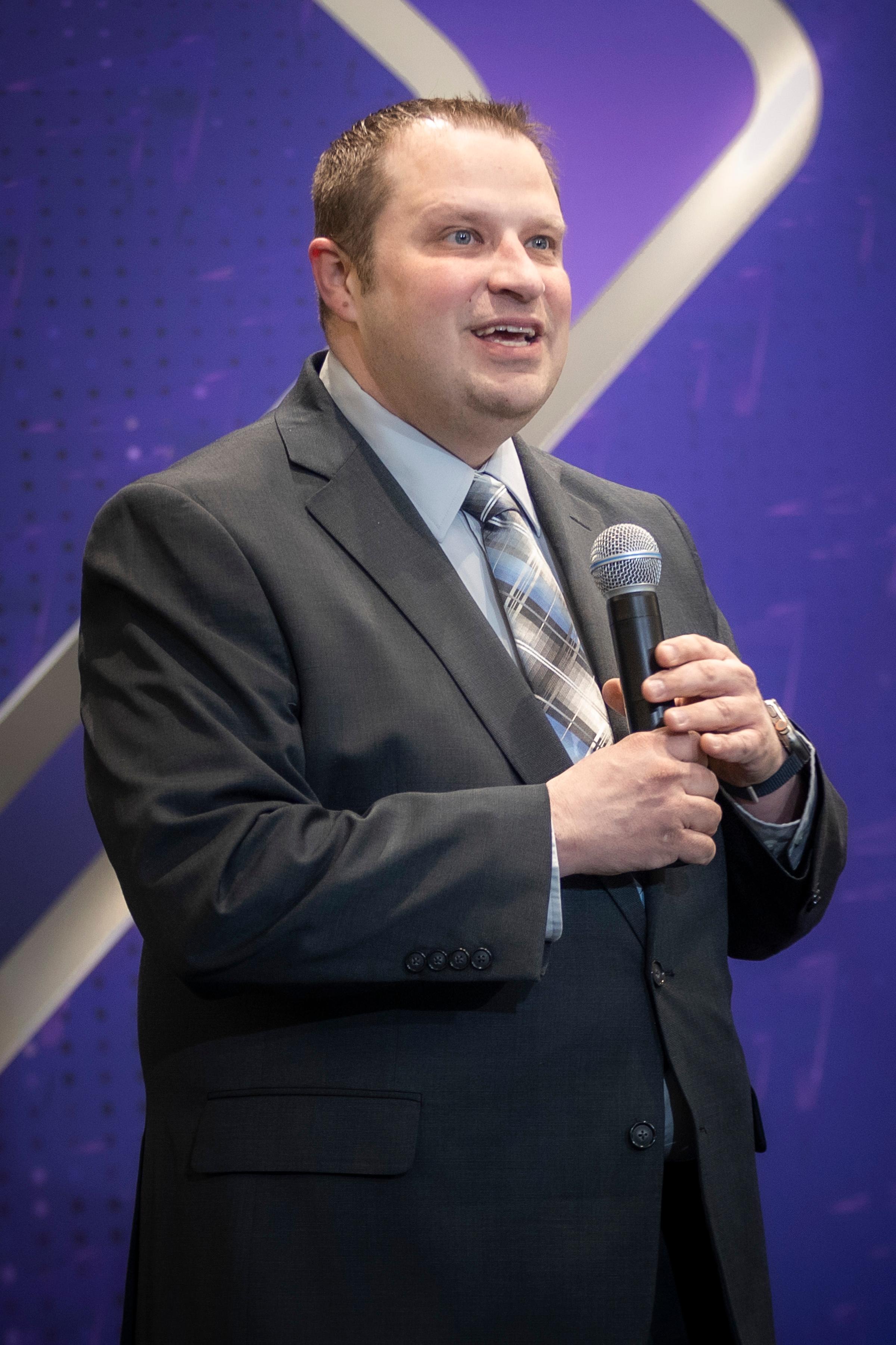 Chris Lally presenting