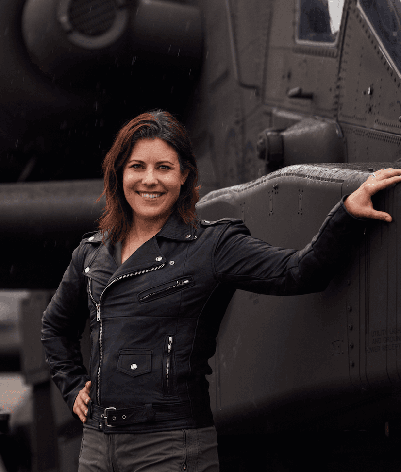 Shannon Polson with the Apache