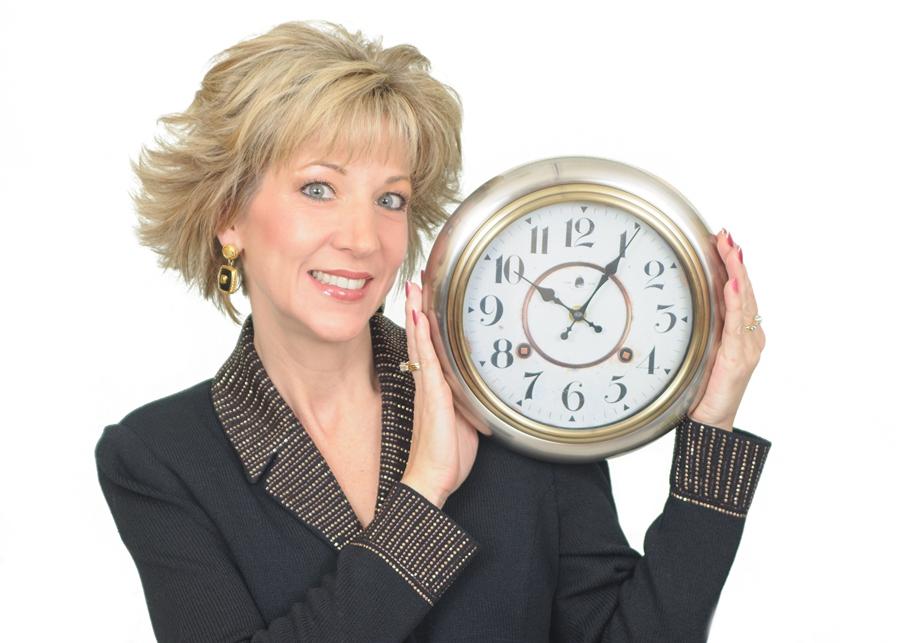 Laura Stack Black 12 half shot with clock