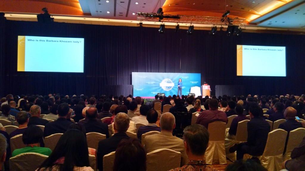 Barbara Khozam on stage
