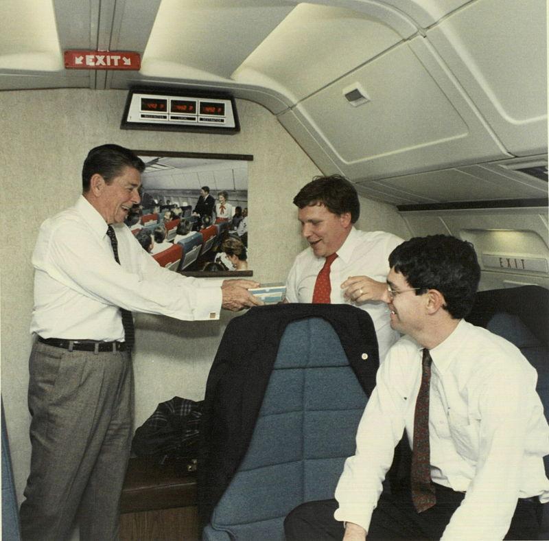 Martin 35th birthday celebration on Air Force One