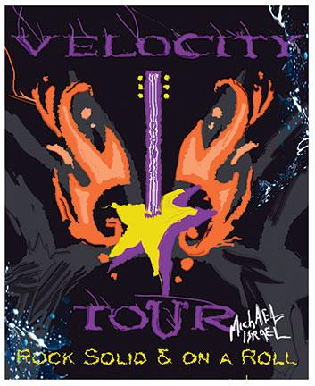 Velocity Tour Logo Poster
