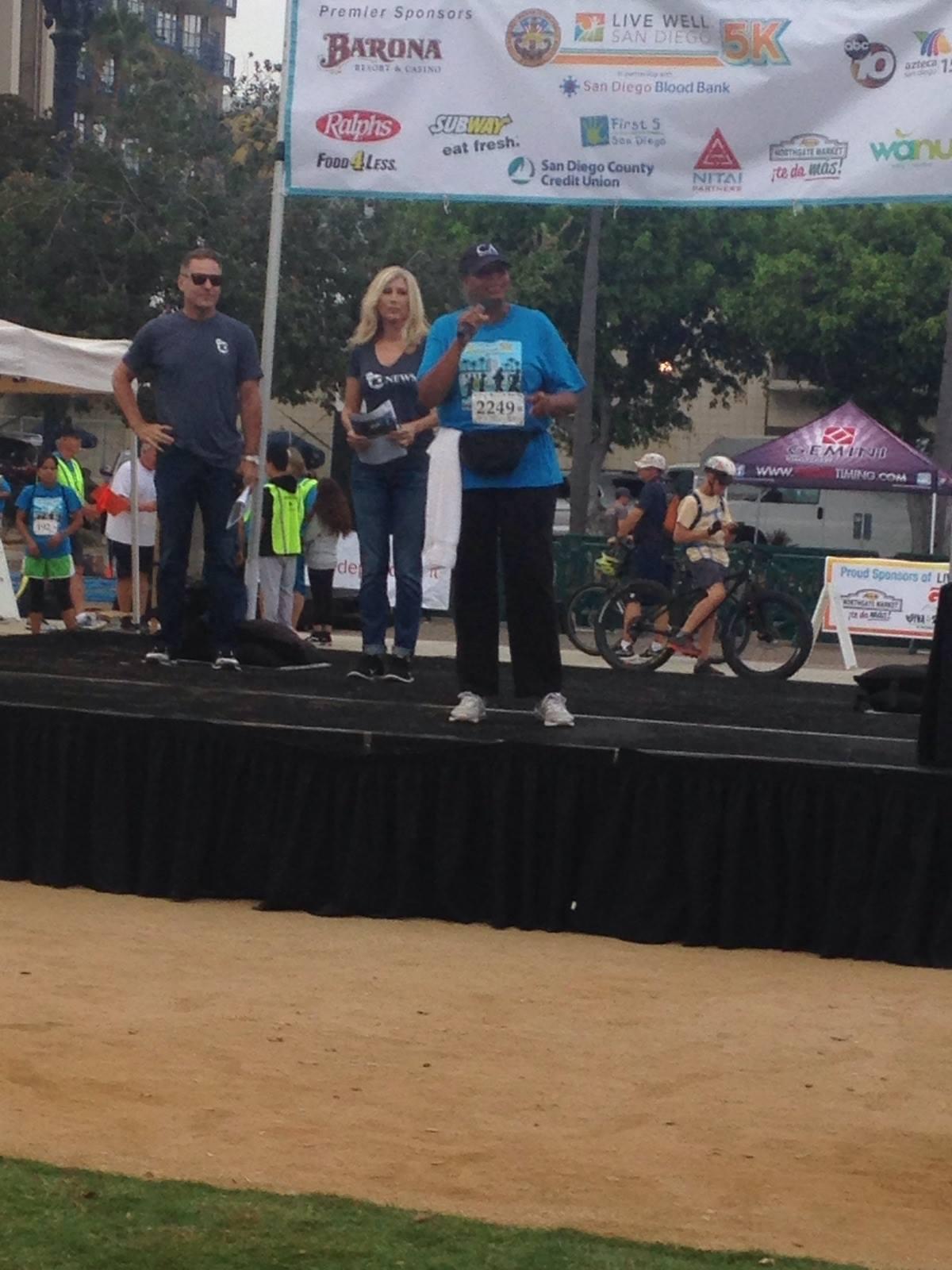 Charlene Waddell -Speaking at 5K Live Well and San Diego Blood Drive