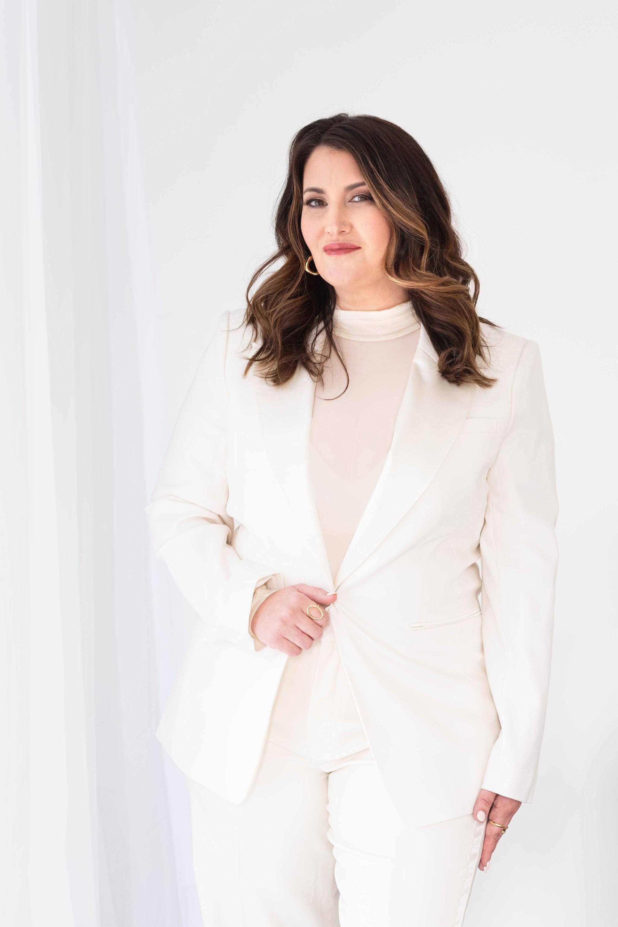Standing in White