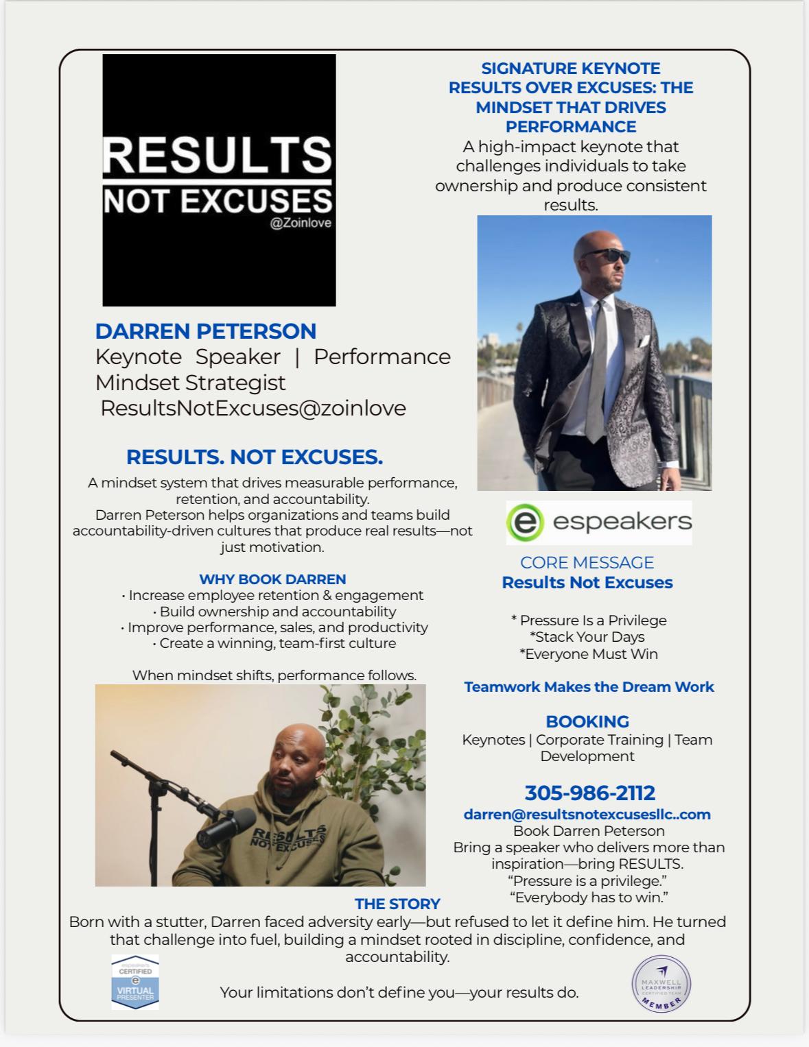 Speaker One Sheet