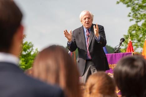 Delivering the Darlington School Commencement Address