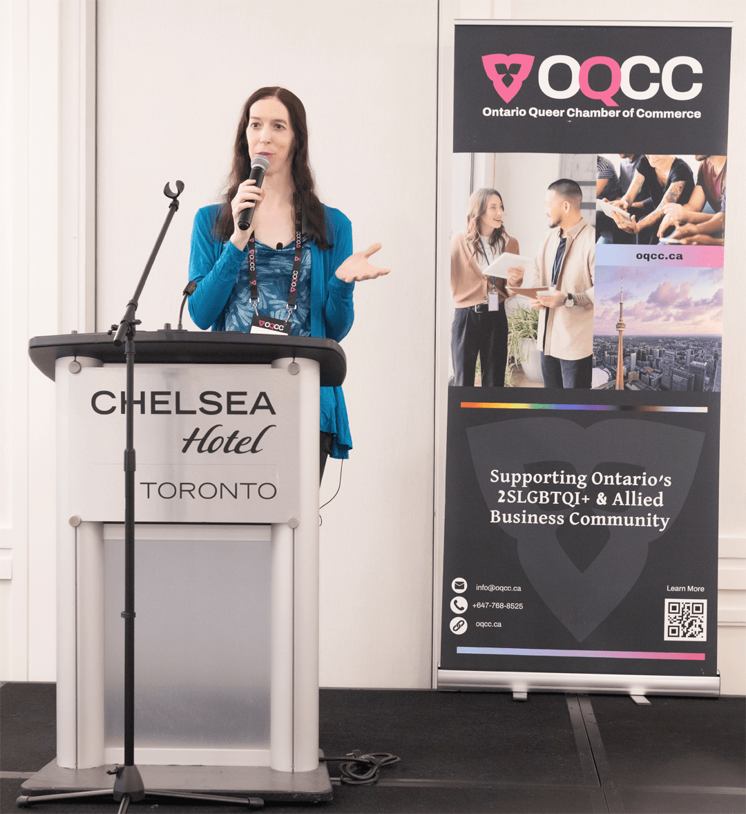 Speaking at OQCC event