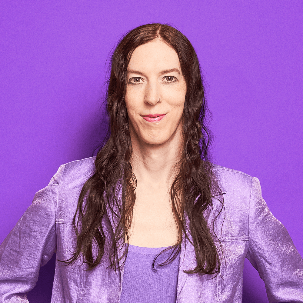 purple headshot