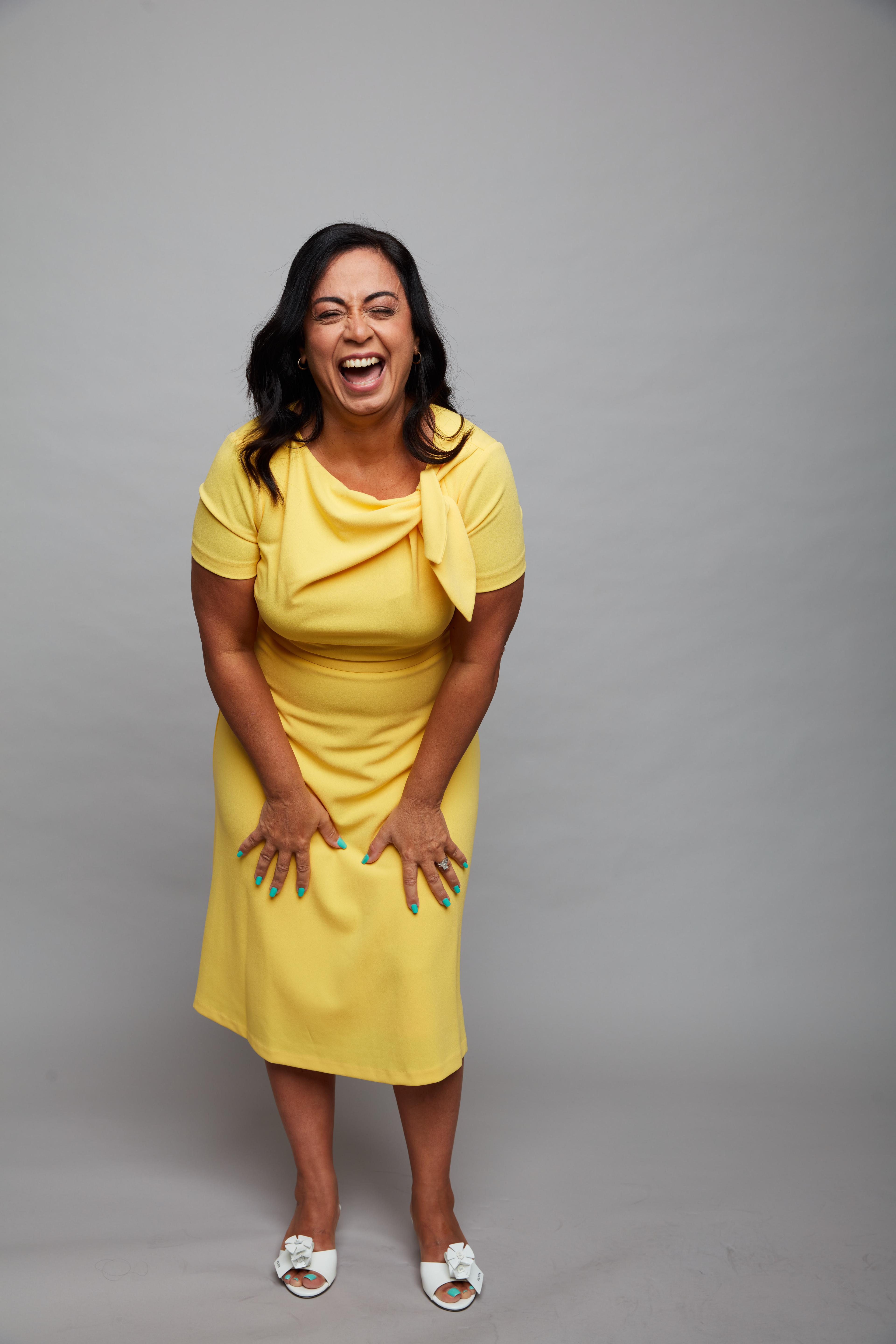 Carolina Caro Full Body laughing